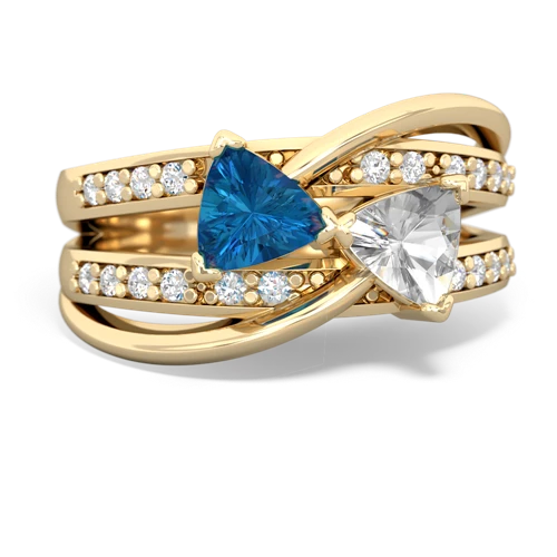 london topaz-white topaz couture ring