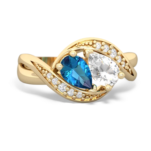 london topaz-white topaz keepsake curls ring