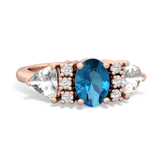 london topaz-white topaz timeless ring