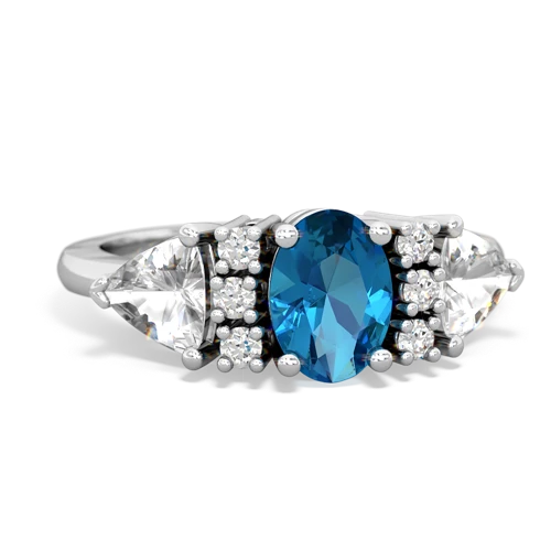 london topaz-white topaz timeless ring