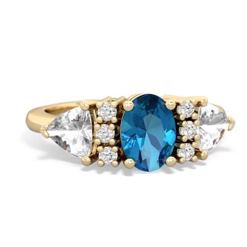 london topaz-white topaz timeless ring