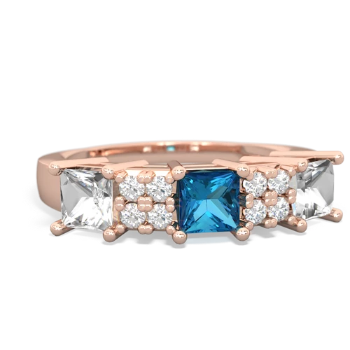 london topaz-white topaz timeless ring