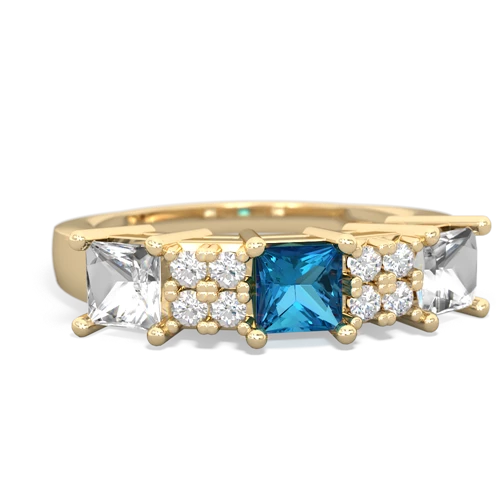 london topaz-white topaz timeless ring