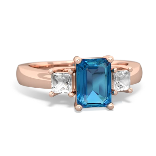 london topaz-white topaz timeless ring