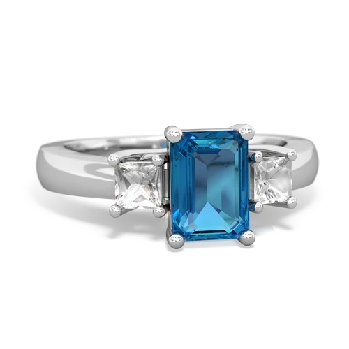 london topaz-white topaz timeless ring