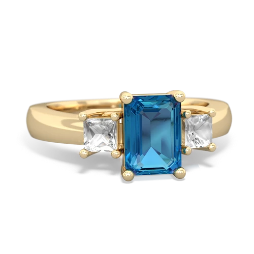 london topaz-white topaz timeless ring