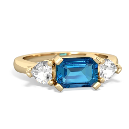 london topaz-white topaz timeless ring