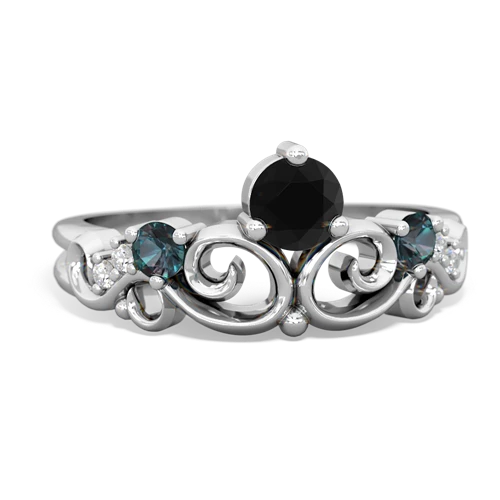 onyx-alexandrite crown keepsake ring