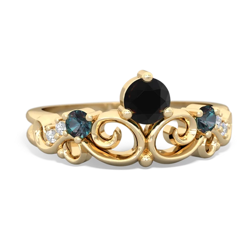 onyx-alexandrite crown keepsake ring