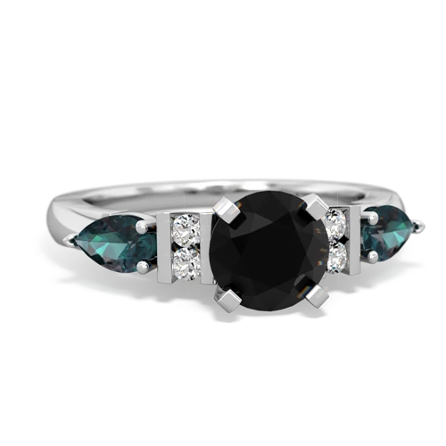 onyx-alexandrite engagement ring