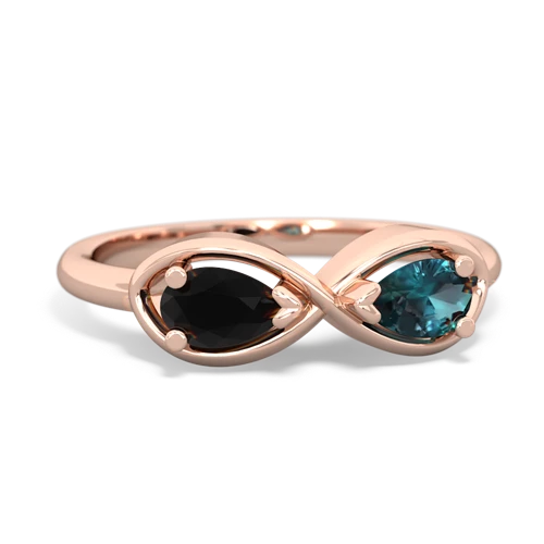 onyx-alexandrite infinity ring