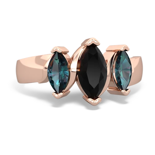 onyx-alexandrite keepsake ring