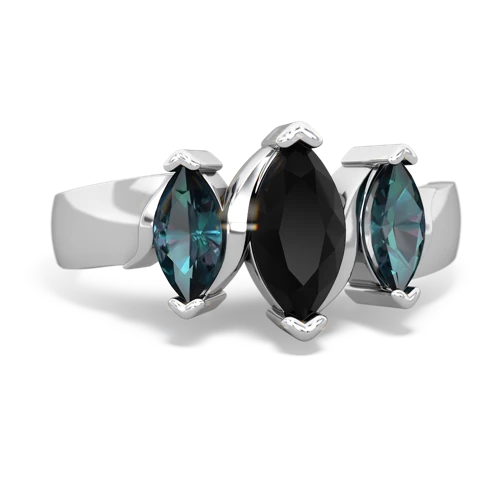 onyx-alexandrite keepsake ring