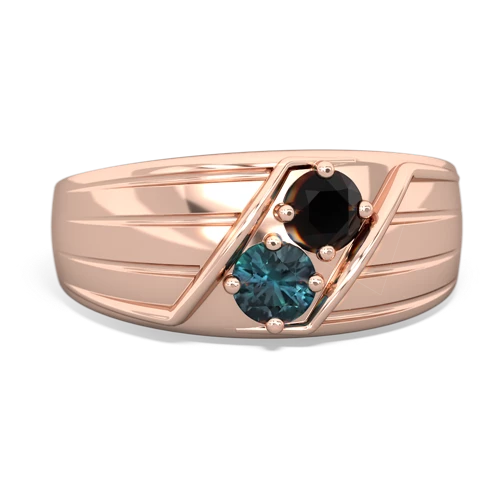 onyx-alexandrite mens ring