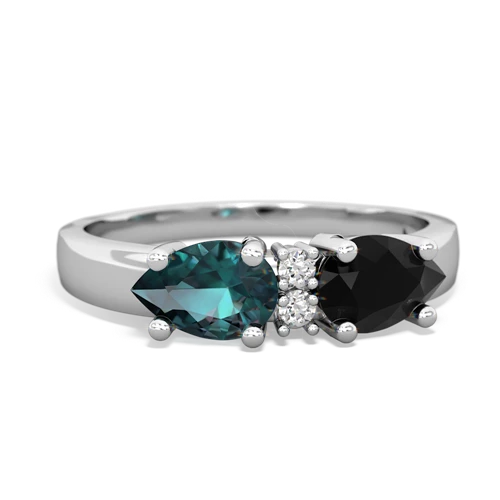 onyx-alexandrite timeless ring