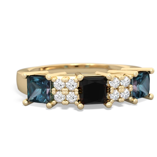 onyx-alexandrite timeless ring