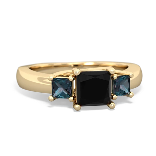 onyx-alexandrite timeless ring