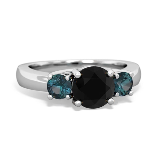 onyx-alexandrite timeless ring