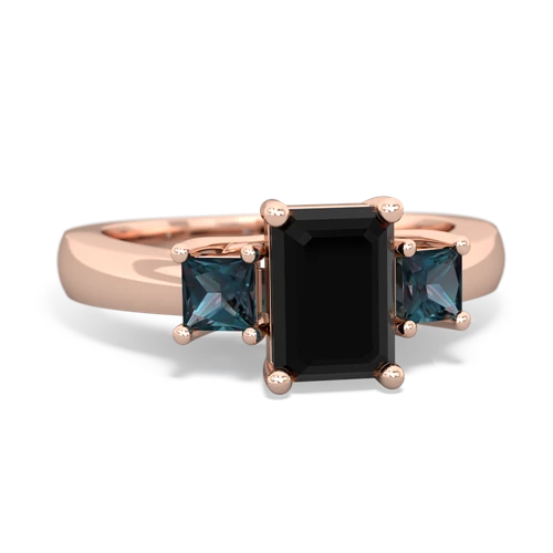 onyx-alexandrite timeless ring