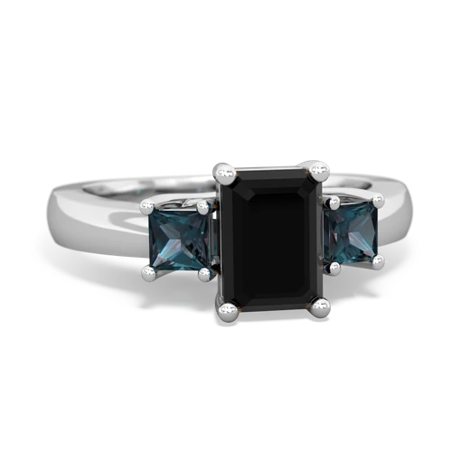 onyx-alexandrite timeless ring