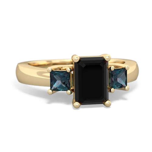 onyx-alexandrite timeless ring