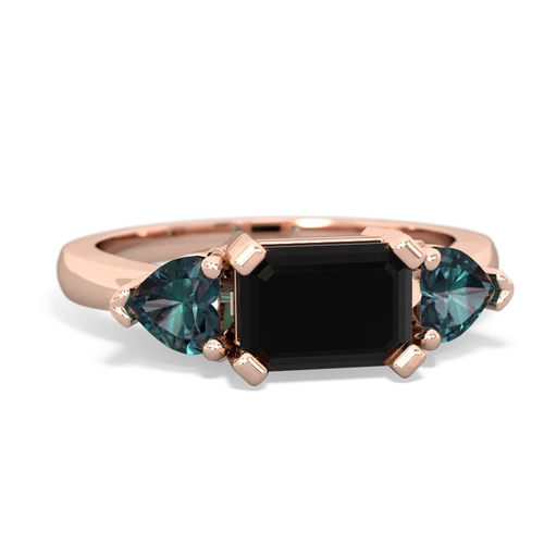 onyx-alexandrite timeless ring