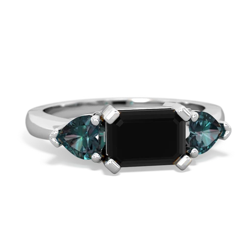 onyx-alexandrite timeless ring