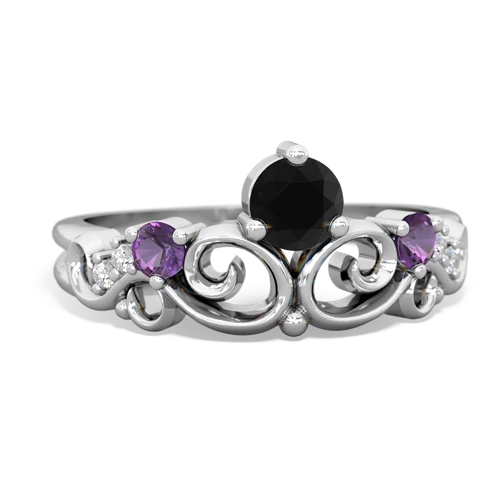 onyx-amethyst crown keepsake ring