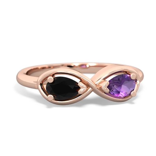 onyx-amethyst infinity ring