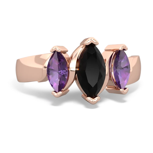 onyx-amethyst keepsake ring