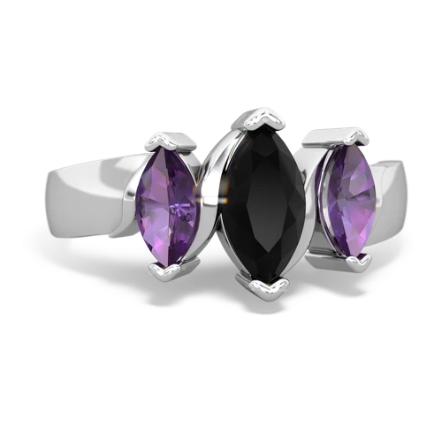 onyx-amethyst keepsake ring