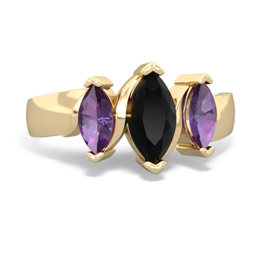 onyx-amethyst keepsake ring