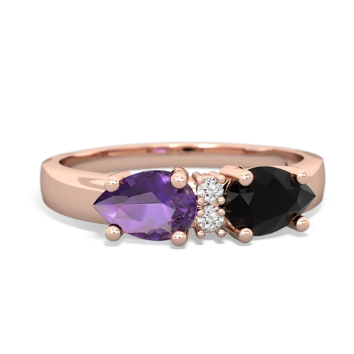 onyx-amethyst timeless ring