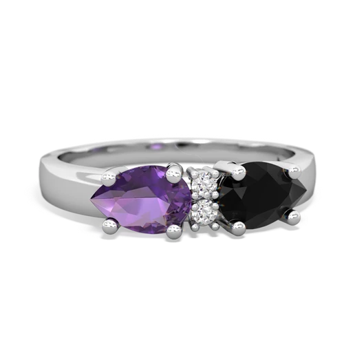 onyx-amethyst timeless ring