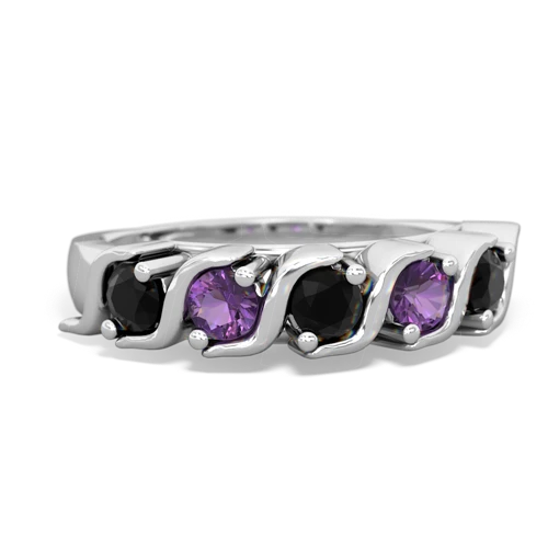 onyx-amethyst timeless ring