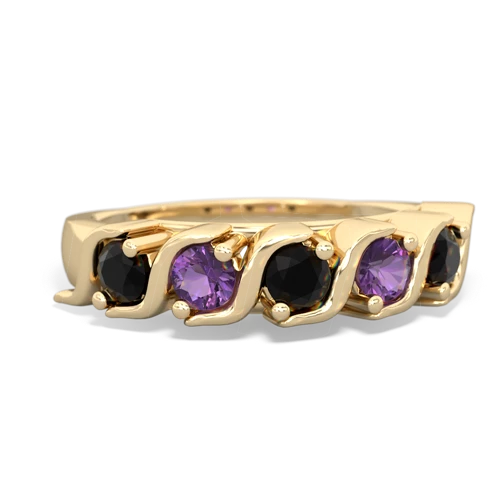 onyx-amethyst timeless ring