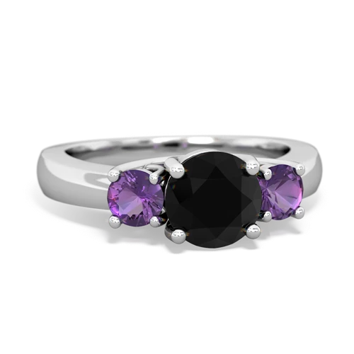 onyx-amethyst timeless ring