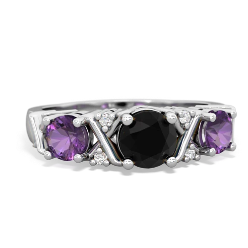 onyx-amethyst timeless ring