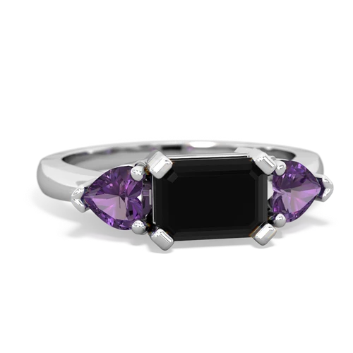 onyx-amethyst timeless ring