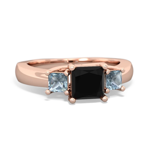 onyx-aquamarine timeless ring