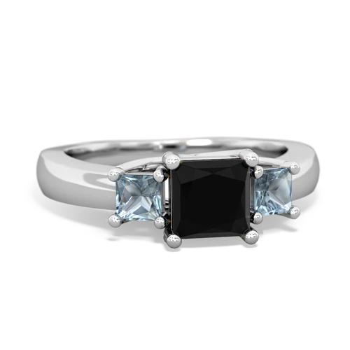 onyx-aquamarine timeless ring