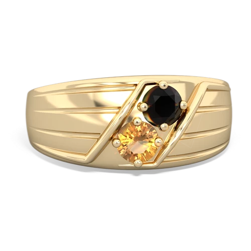 onyx-citrine mens ring