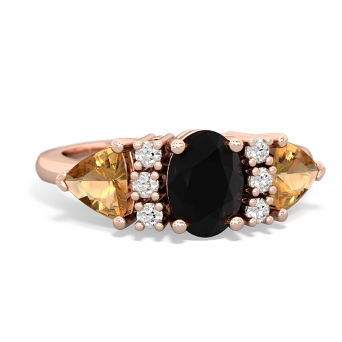 onyx-citrine timeless ring