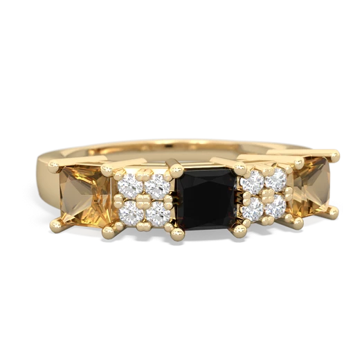 onyx-citrine timeless ring