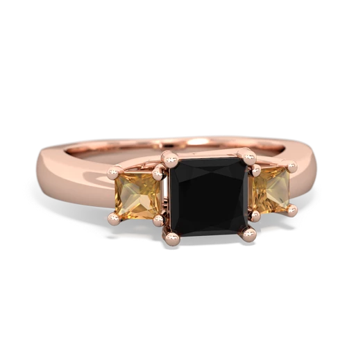 onyx-citrine timeless ring