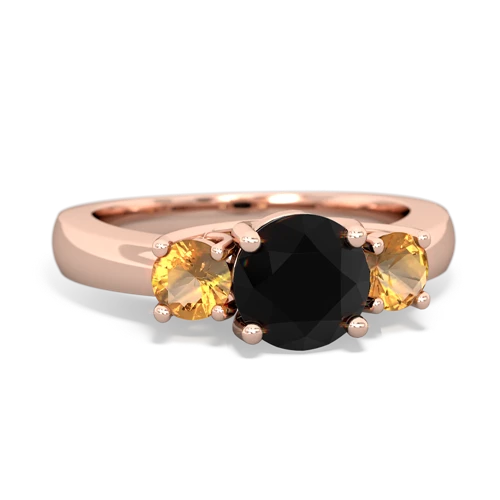 onyx-citrine timeless ring