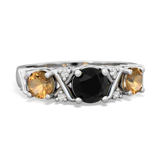 onyx-citrine timeless ring