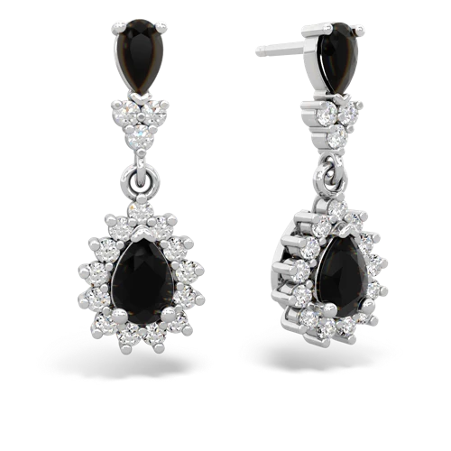 onyx dangle earrings