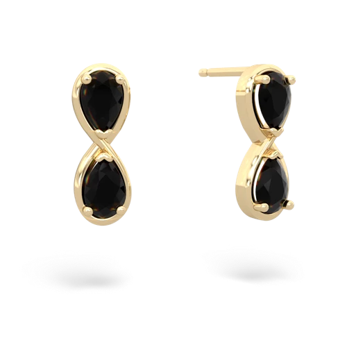 onyx infinity earrings