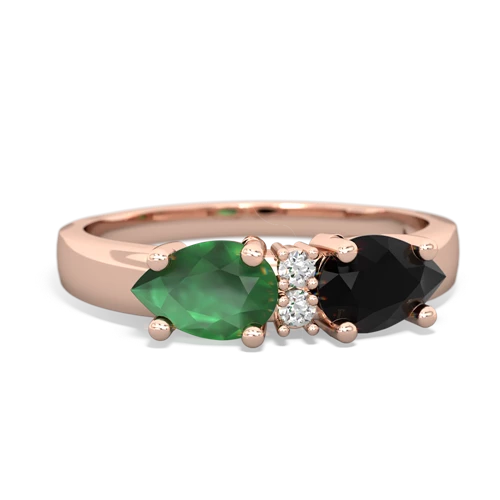 onyx-emerald timeless ring